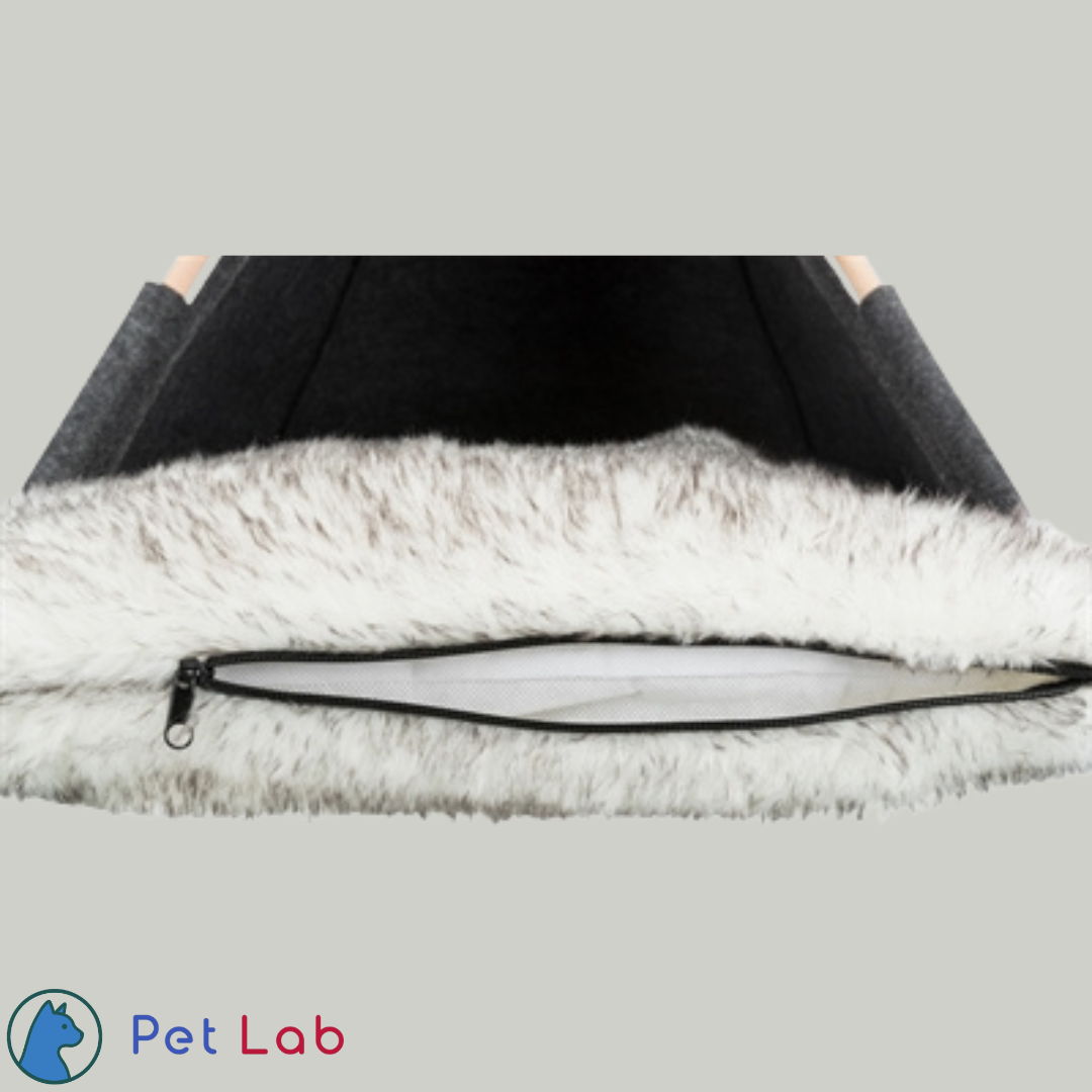 De Tipi Kattenmand met Pluche Kussen