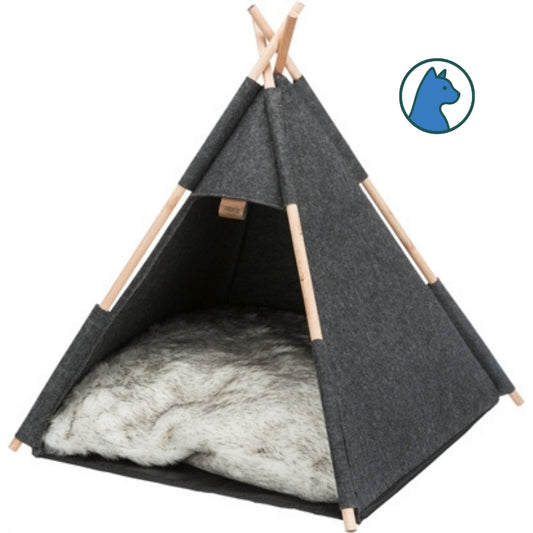 De Tipi Kattenmand met Pluche Kussen