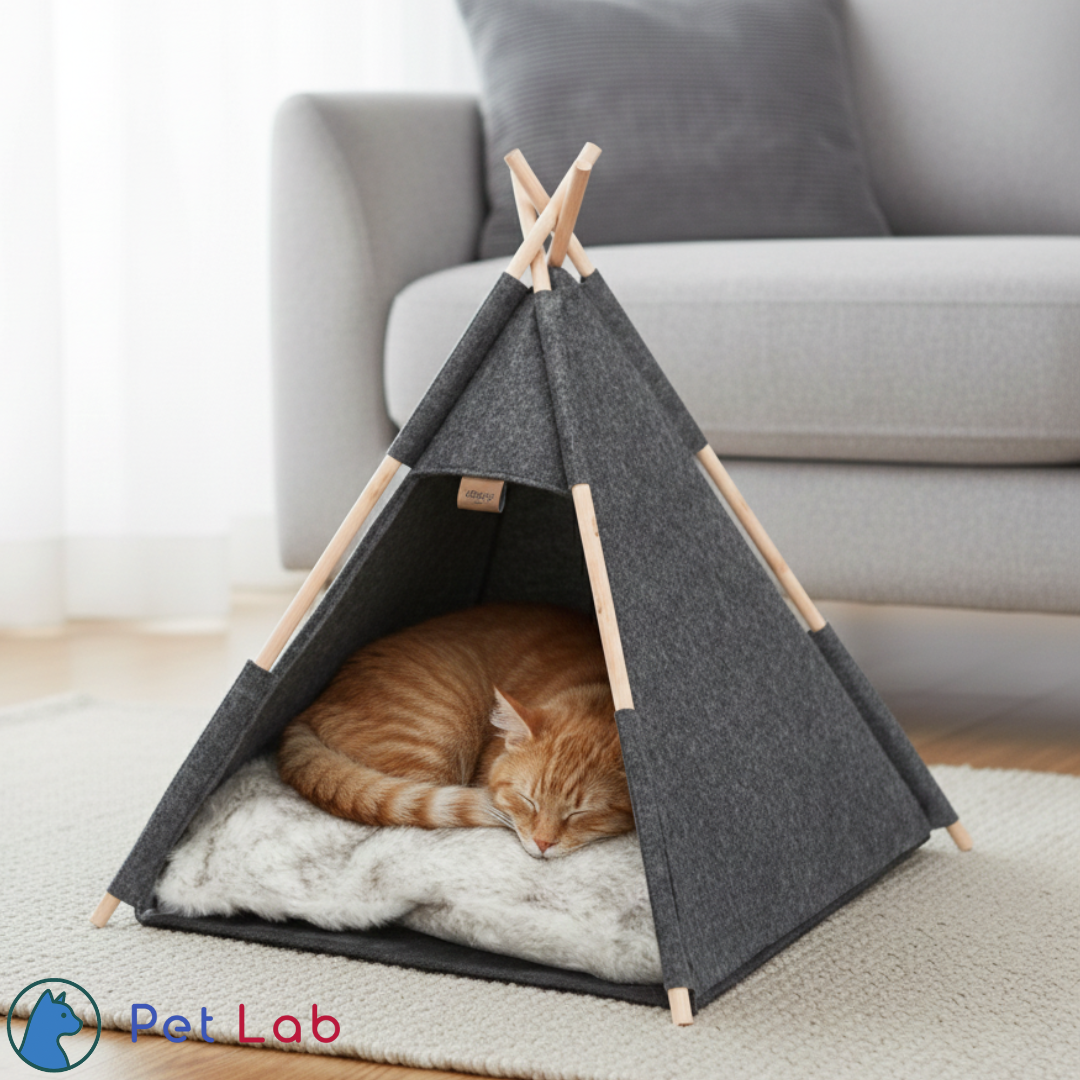 De Tipi Kattenmand met Pluche Kussen