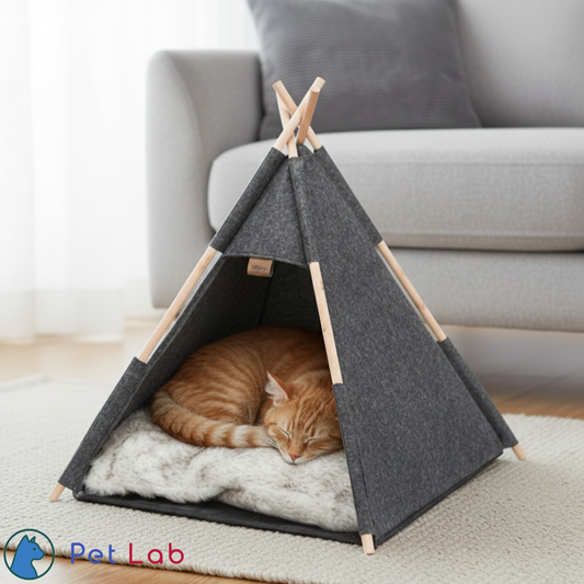 De Tipi Kattenmand met Pluche Kussen