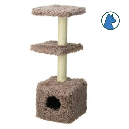 Krabpaal Bruin met Huisje & Ligplateaus