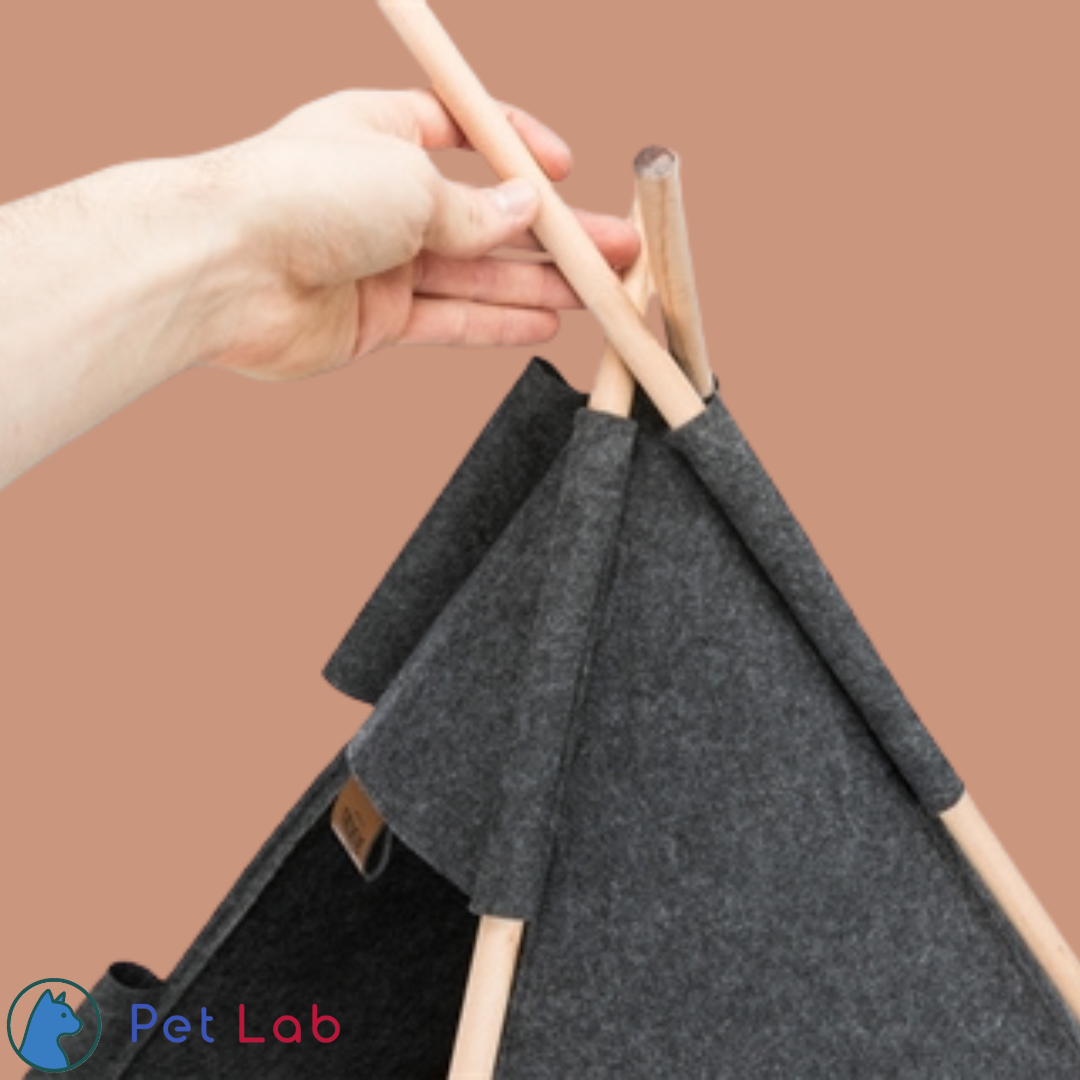 De Tipi Kattenmand met Pluche Kussen