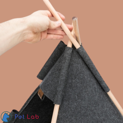 De Tipi Kattenmand met Pluche Kussen