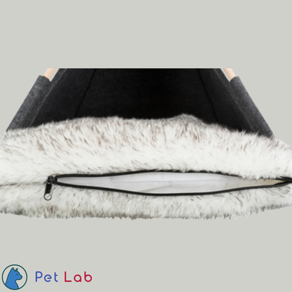 De Tipi Kattenmand met Pluche Kussen