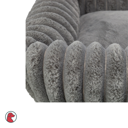 Hondenmand – Lonni Ribfluweel Grijs